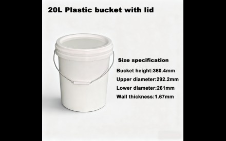 20 Liter Plastic Round Open Head Pails